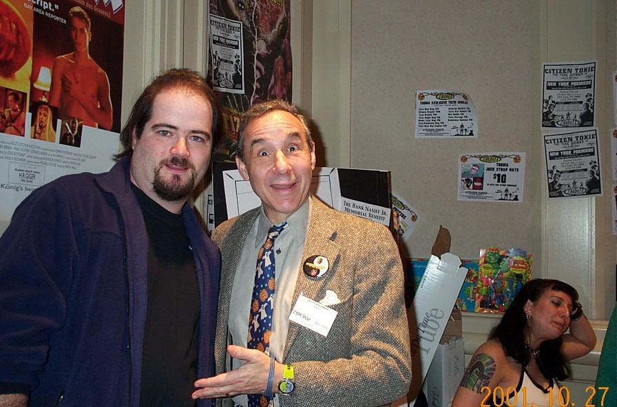 James Hannon and Lloyd Kaufman - Director of the Toxic Avenger